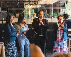 New St. Paul Head Start agency receiving the Michigan Occupational Safety and Health Administration Workplace Safety Ambassador Program Award in 2021.