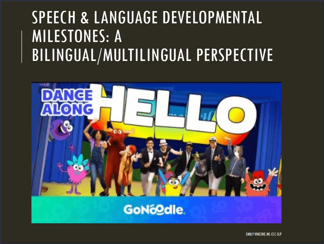 Webinar: Speech & Language Developmental Milestones