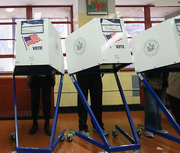 Photo of United States Voting Machines